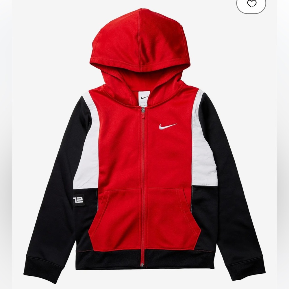 NIKE | Elite Full Zip Hoodie, Red/Black/White
